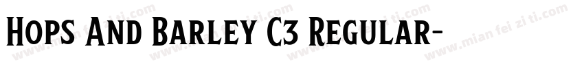 Hops And Barley C3 Regular字体转换